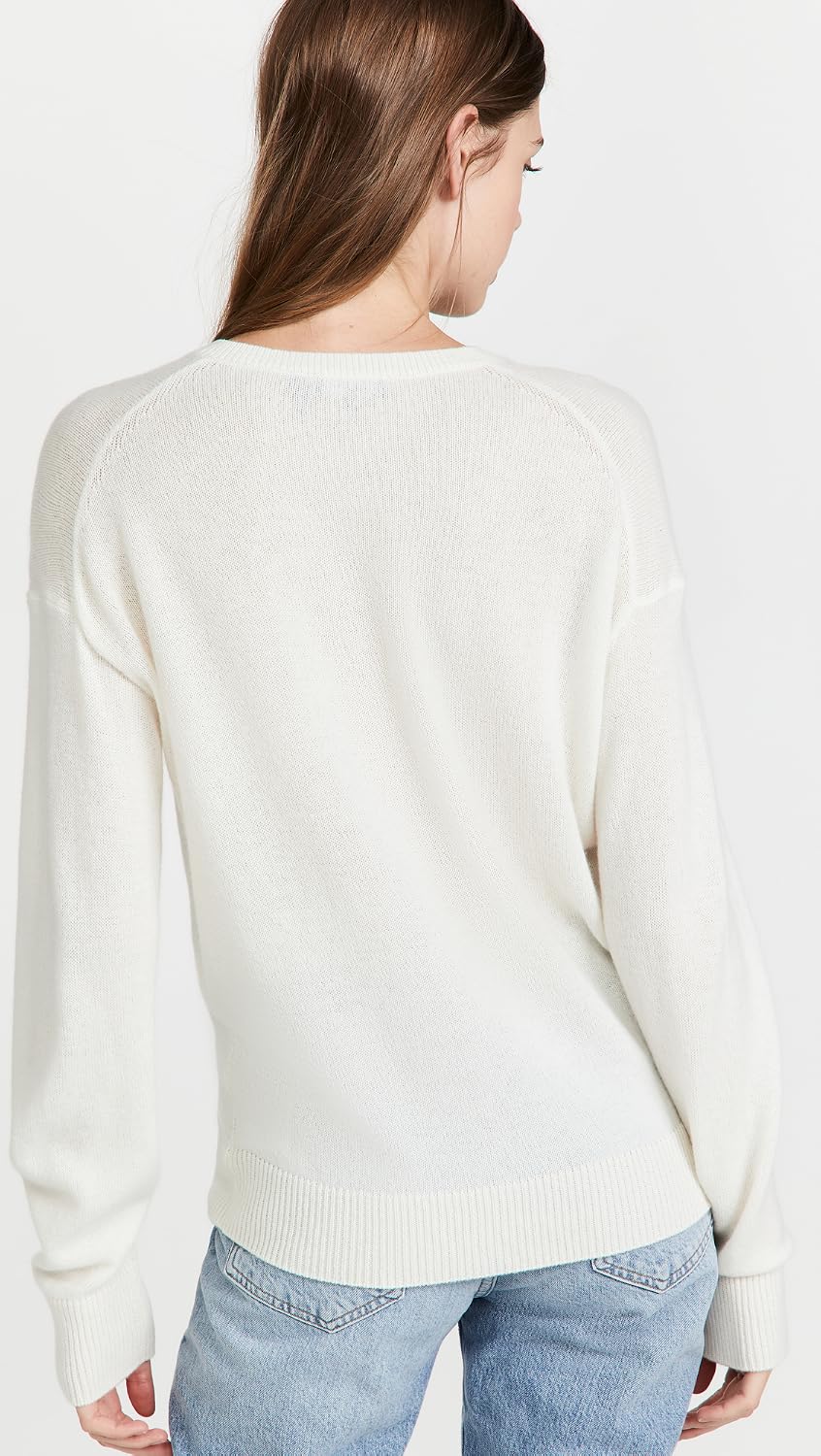 Theory Women's Long Sleeve V-Neck Cashmere Pullover Sweater